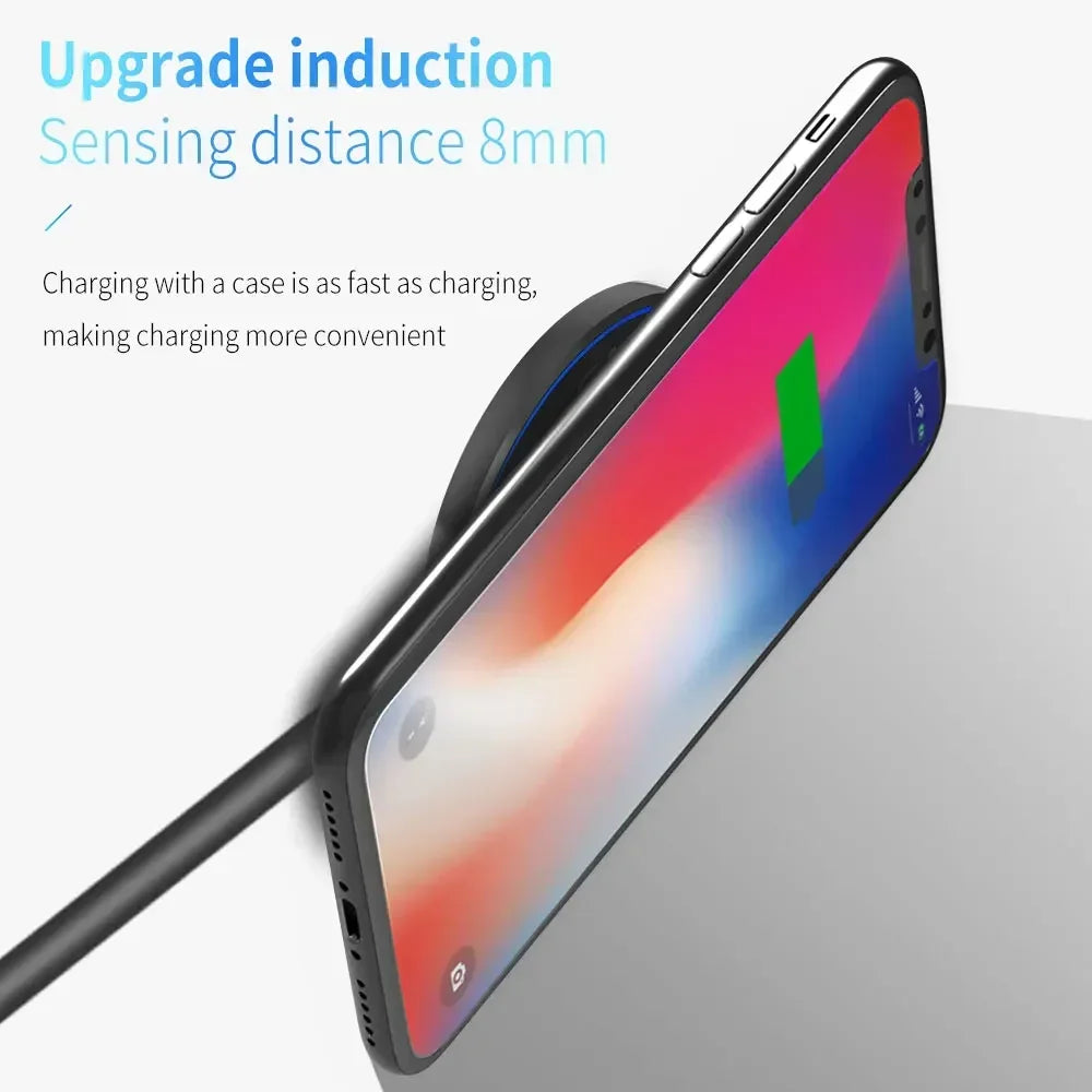 15W Wireless Fast Charger – Compatible with iPhone & Android