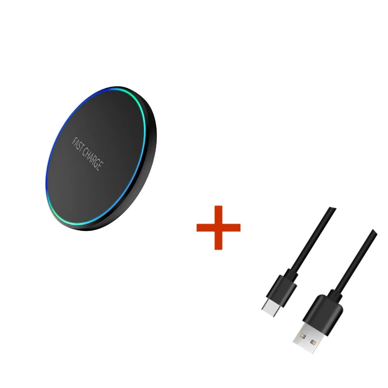 15W Wireless Fast Charger – Compatible with iPhone & Android
