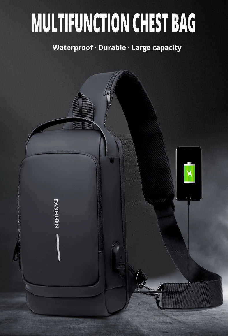 Anti-Theft Shoulder Bag – Waterproof Crossbody Bag for Men & Women