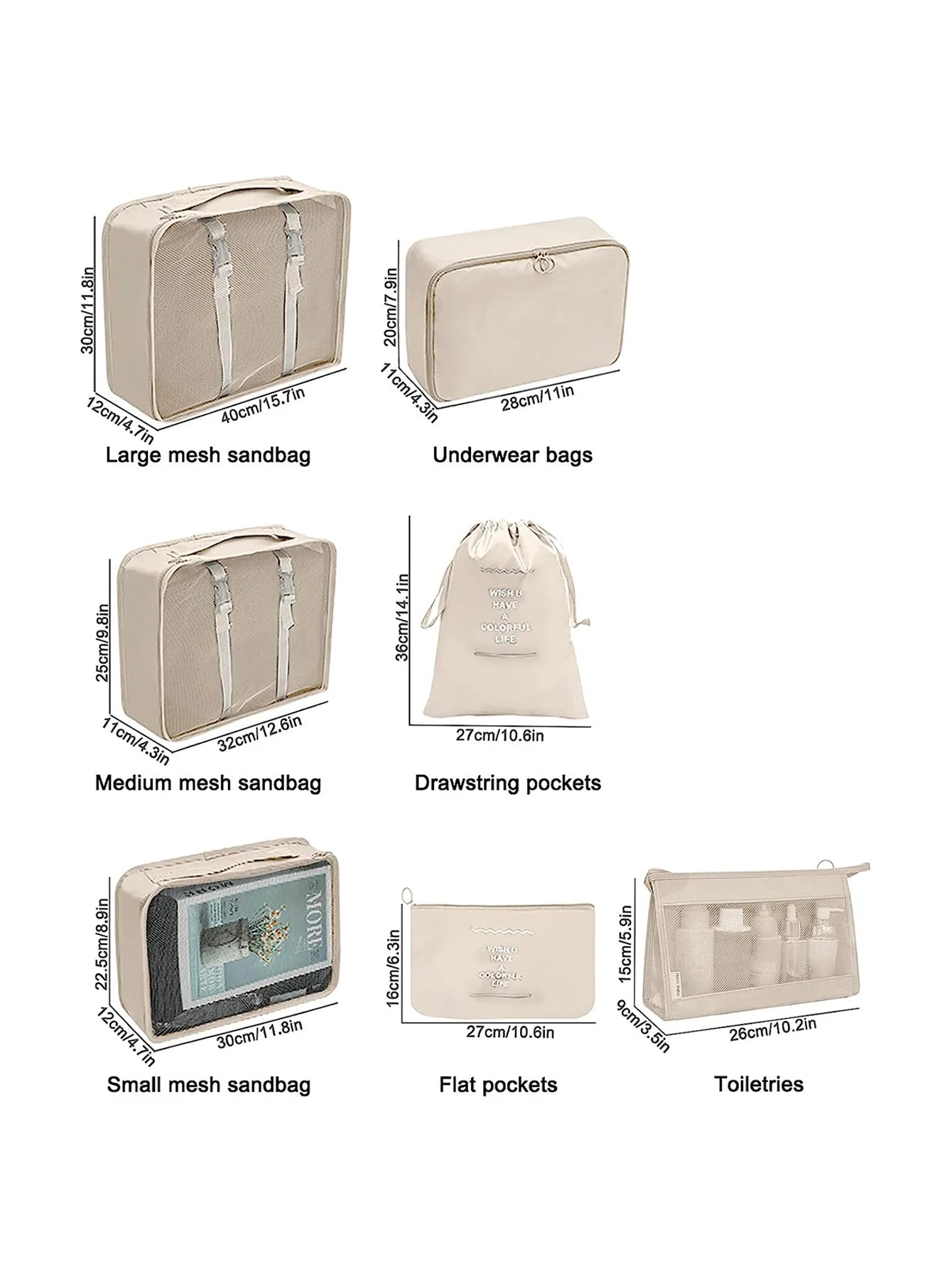 Travel Packing Cubes Set – Luggage Organizer for Stress-Free Travel