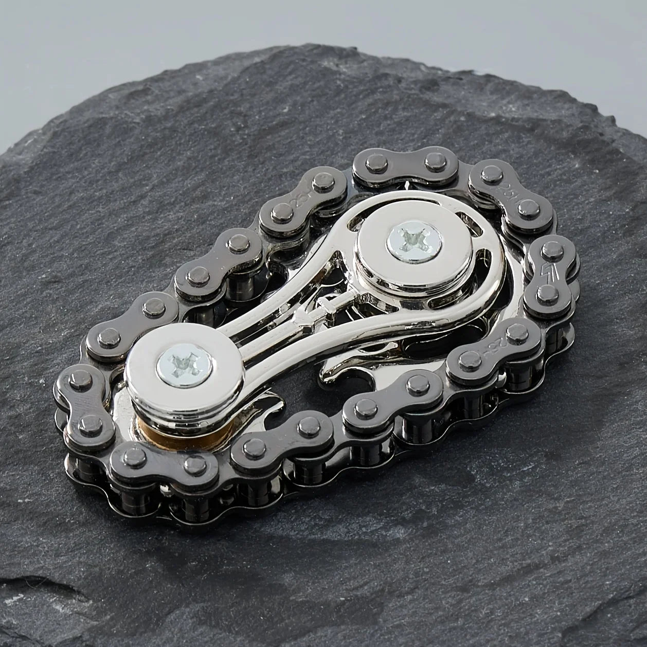 Chains EDC Metal Fidget Spinner — Anti-Stress Toy for Adults"