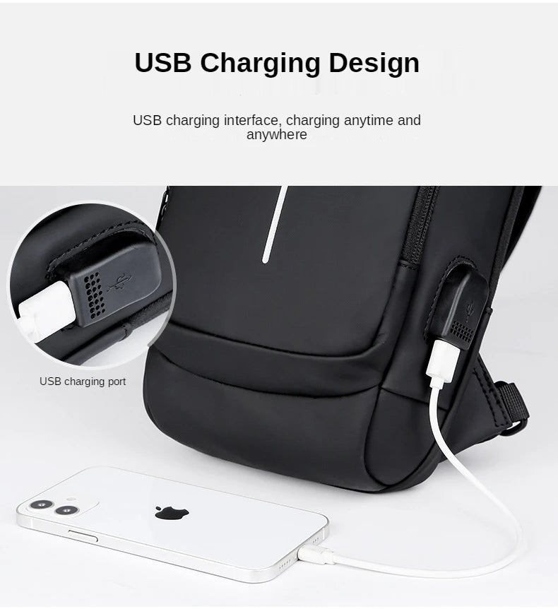 Anti-Theft Shoulder Bag – Waterproof Crossbody Bag for Men & Women
