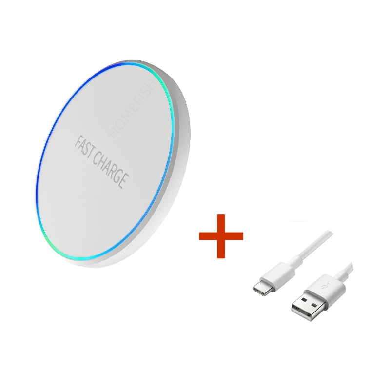 15W Wireless Fast Charger – Compatible with iPhone & Android