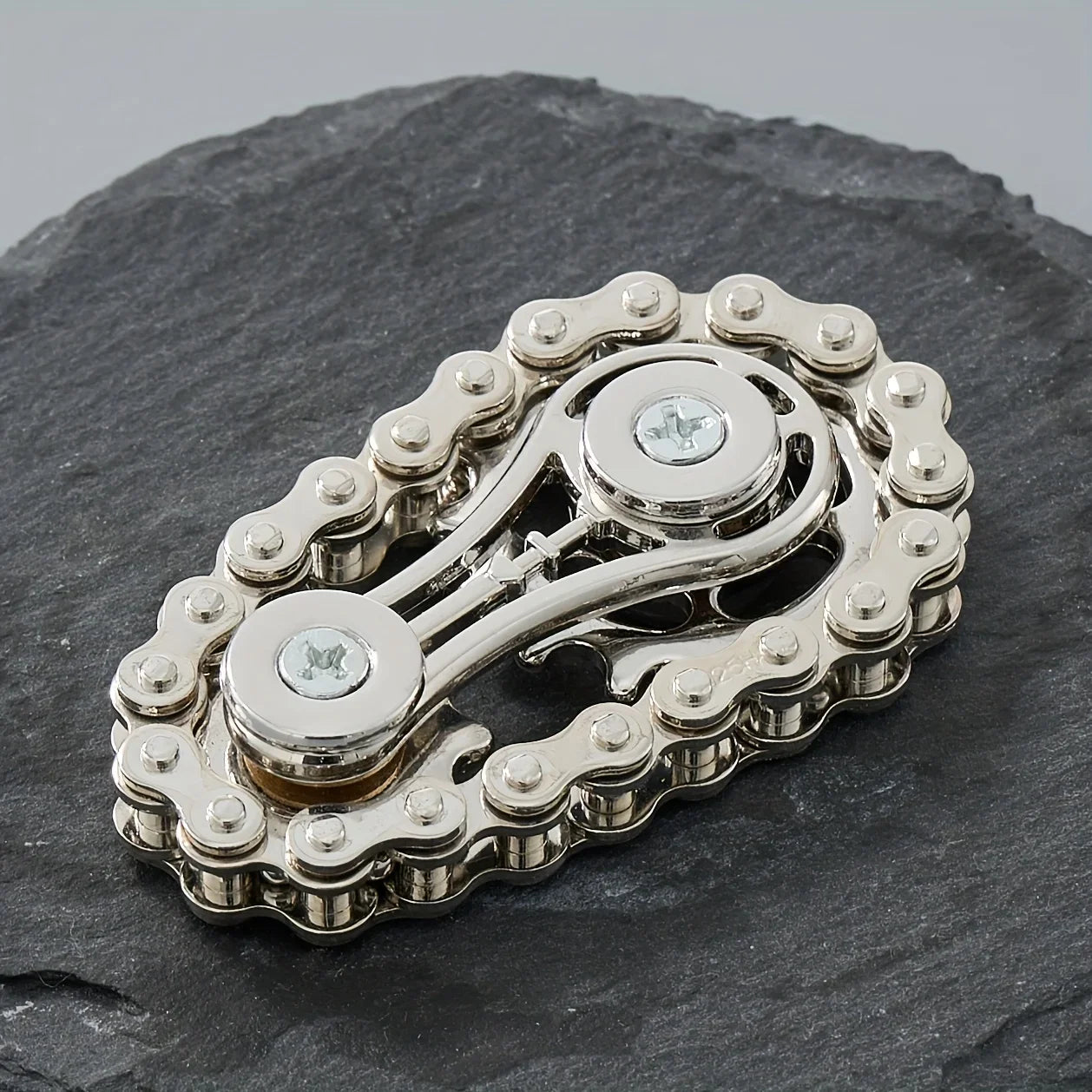 Chains EDC Metal Fidget Spinner — Anti-Stress Toy for Adults"