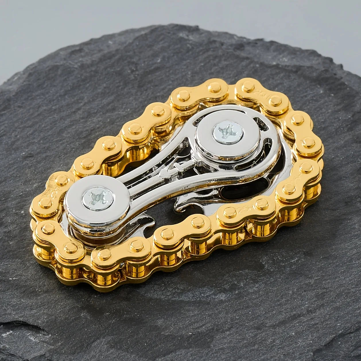 Chains EDC Metal Fidget Spinner — Anti-Stress Toy for Adults"