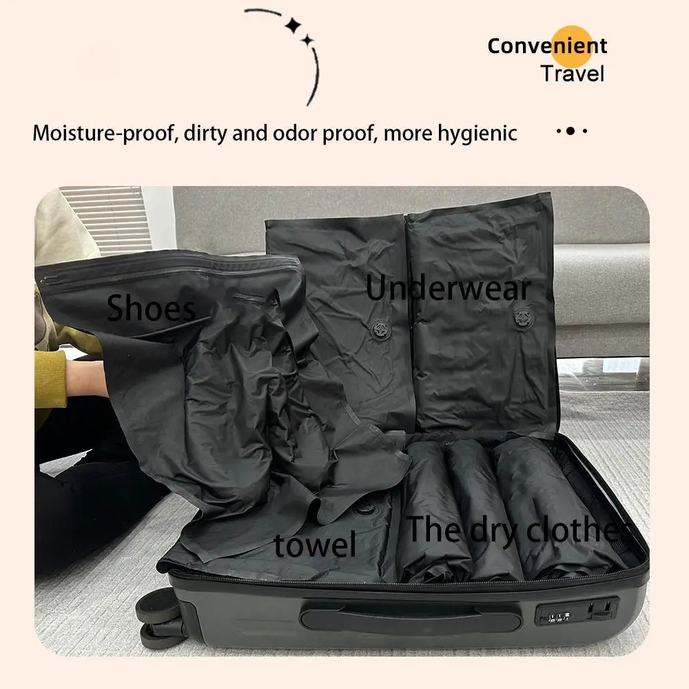 Hand Roll Vacuum Bags – Pack 50% More in Your Carry-On