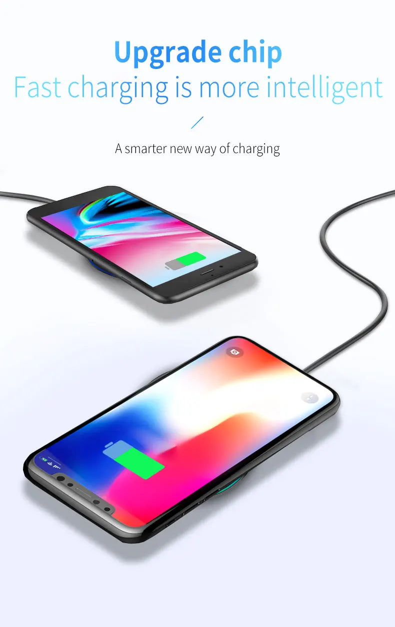 15W Wireless Fast Charger – Compatible with iPhone & Android