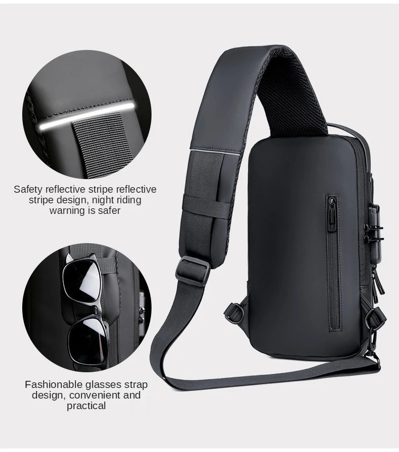Anti-Theft Shoulder Bag – Waterproof Crossbody Bag for Men & Women