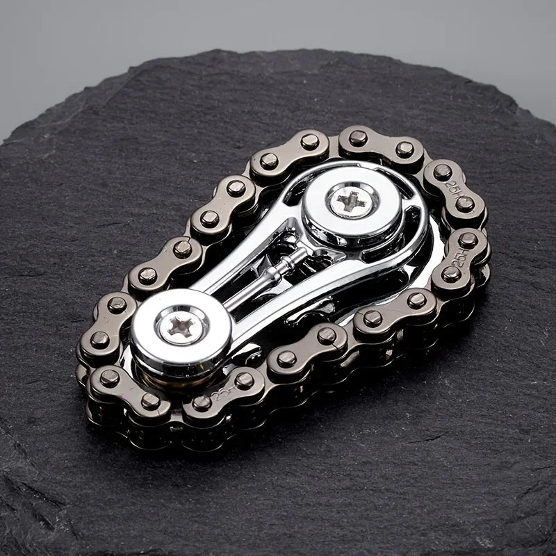 Chains EDC Metal Fidget Spinner — Anti-Stress Toy for Adults"