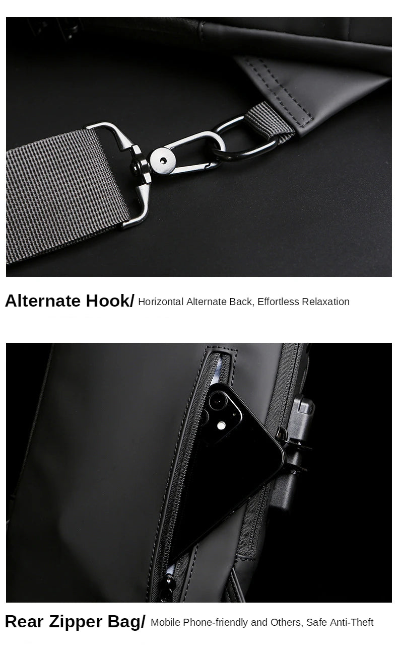 Anti-Theft Shoulder Bag – Waterproof Crossbody Bag for Men & Women