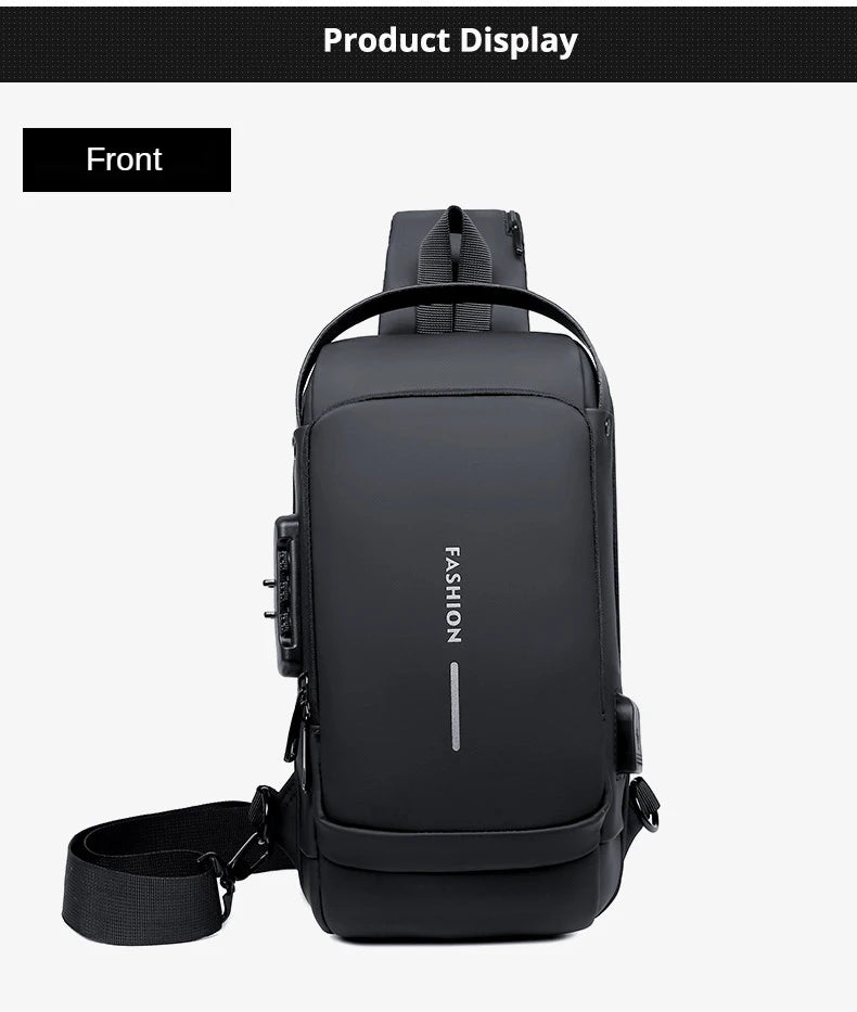 Anti-Theft Shoulder Bag – Waterproof Crossbody Bag for Men & Women