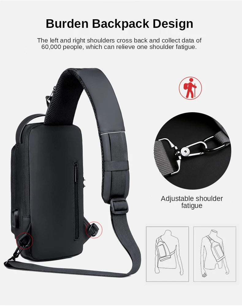 Anti-Theft Shoulder Bag – Waterproof Crossbody Bag for Men & Women