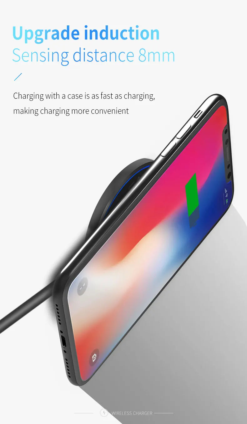 15W Wireless Fast Charger – Compatible with iPhone & Android