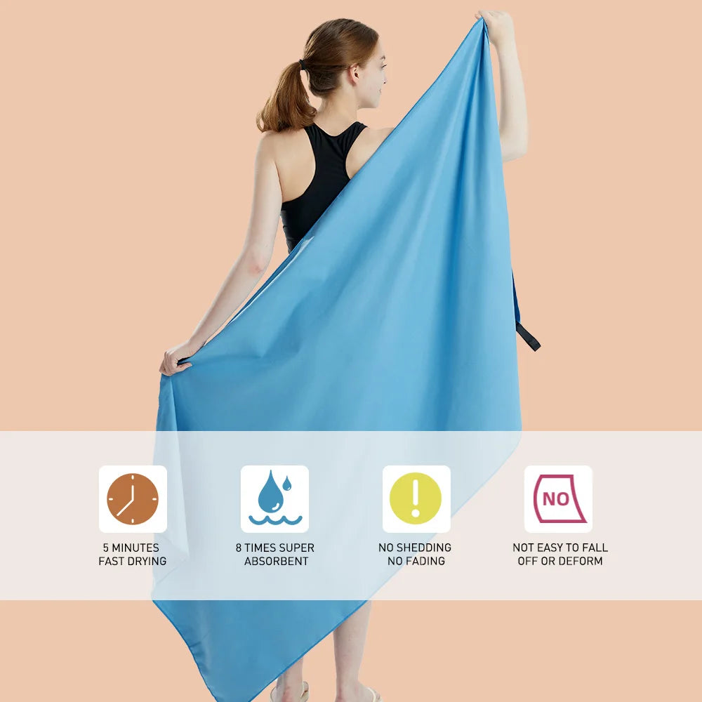 Quick-Dry Microfiber Travel Towel – Lightweight & Compact